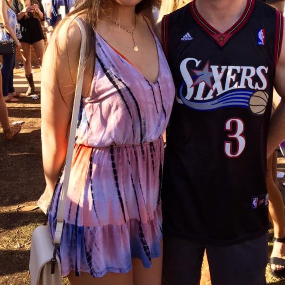 American Threads Tie Dye Romper - Medium